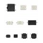 QWORK® 250 pièces Interrupteur à Bouton Poussoir Tactile, micro interrupteur, avec Boîte en Plastique, pour clés de télécommande