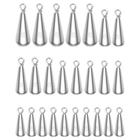 QWORK® Lot de 25 Plombs de Pêche Mer