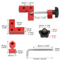 pince d'angle en aluminium de 60 mm