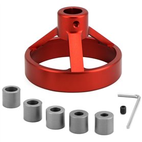 QWORK® Aide au perçage précis Perçage vertical avec douilles de perçage 5/6/7/8/9/10 mm - construction robuste en alliage d'alum