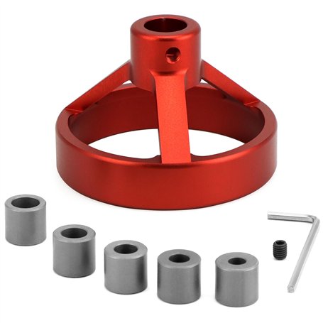 QWORK® Aide au perçage précis Perçage vertical avec douilles de perçage 5/6/7/8/9/10 mm - construction robuste en alliage d'alum