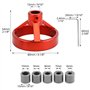 QWORK® Aide au perçage précis Perçage vertical avec douilles de perçage 5/6/7/8/9/10 mm - construction robuste en alliage d'alum