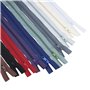QWORK® Fermeture à Glissière en nylon de 2.6 cm, fermetures éclair 10 couleurs avec curseur et fermeture éclair pour la couture 