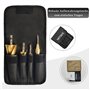 MTSCE 4PCS HSS Foret Etage avec Poinçon de Centre Automatique, Meche Etage Triangle Conique Titane Foret Fraise Conique pour Met