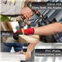 MTSCE 4PCS HSS Foret Etage avec Poinçon de Centre Automatique, Meche Etage Triangle Conique Titane Foret Fraise Conique pour Met