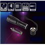 Constefire lampe Torche de poche LED haute puissance avec 2 piles rechargeables 18650, lampe de poche tactique avec chargeur USB