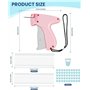 Mini Pistolet à Point Rapide pour Vêtements - Avec 50 Boucles Ours et 660 Aiguilles en Plastique - Fixateur Rapide et Outil de M