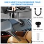 RIKIN Aspirateur à Main sans Fil 8500 Pa Aspirateur Voiture Rechargeable Aspirateur de Table Puissant 120 W Portable avec Lampe 