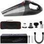 RIKIN Aspirateur à Main sans Fil 8500 Pa Aspirateur Voiture Rechargeable Aspirateur de Table Puissant 120 W Portable avec Lampe 