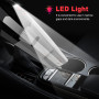 AOKBON Aspirateur à Main sans Fil Rechargeable Aspirateur Puissant Portable 120W 8500Pa avec Filtre HEPA Lampe LED pour Maison B