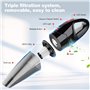 AOKBON Aspirateur à Main sans Fil Rechargeable Aspirateur Puissant Portable 120W 8500Pa avec Filtre HEPA Lampe LED pour Maison B