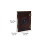 Jaald A5 Bloc-notes Carnet Cahier Feuilles Leather journal Intime avec Couverture en Cuir Fait à la Main Boulon arbre de la vie 