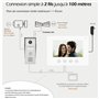 KYF - Portier Vidéo filaire connecté Wifi avec Ecran tactile 7'' - 2 fils - Contrôle vocal Alexa/google Home