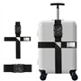 AWAMRWA Sangle de valise - Avec serrure TSA - Avec code numérique à 3 chiffres - Avec étiquette nominative - Sangle de valise -