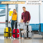 AWAMRWA Sangle de valise - Avec serrure TSA - Avec code numérique à 3 chiffres - Avec étiquette nominative - Sangle de valise - 
