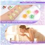 AWAMRWA Paillettes Visage - 12 Couleurs De Paillettes Gel Lumineuse Paillettes Gel Visage Maquillage Festival Fluorescent Paille