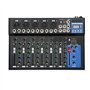 Table De Mixage Audio Studio Bluetooth Mixer Mélangeur Audio Stéréo Mélangeur De Ligne 4 Canaux Dj Amplificateur 6 Modes De Musi