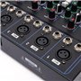 Table De Mixage Audio Studio Bluetooth Mixer Mélangeur Audio Stéréo Mélangeur De Ligne 4 Canaux Dj Amplificateur 6 Modes De Musi