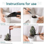 iYinJuan Kit d'outils pour Bonsai, Mini Outils de Jardinage pour Les Plantes d'intérieur, Lot de 13 Outils en Acier Carbone pour