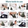 iYinJuan Kit d'outils pour Bonsai, Mini Outils de Jardinage pour Les Plantes d'intérieur, Lot de 13 Outils en Acier Carbone pour