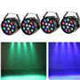 éclairage de scène Effet de lumière 4 x RGBW 12 LED DJ Éclairage disco 7 canaux DMX Disco Party Light fête