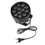 éclairage de scène Effet de lumière 4 x RGBW 12 LED DJ Éclairage disco 7 canaux DMX Disco Party Light fête