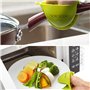 Meijubol Lot de 2 paires de gants épais en silicone résistant à la chaleur (vert et orange) pour la cuisine et la pâtisserie