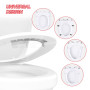 Lot de 1 protections anti-éclaboussures pour siège de toilette, transparente pour urine, déflecteur d'urine pour enfants et adul