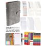 Lot de 89 classeurs à anneaux A6 - En cuir - 6 trous - Pour ordinateur portable - Avec carte budgétaire