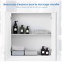 COSTWAY Armoire Murale Salle de Bain avec 2 Miroirs, Placard de Rangement Murale avec 2 Portes, 62 x 11 x 65 cm, Blanc