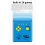 CZT Console de Jeu Cubique Grand écran 999 en 1 Bloc de Jeu Rétro Console Portable Jeux de Briques électroniques de Poche Jouets
