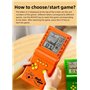CZT Console de Jeu Cubique Grand écran 999 en 1 Bloc de Jeu Rétro Console Portable Jeux de Briques électroniques de Poche Jouets