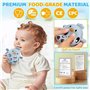 Afufu Jouets Dentition Bébés, Hochet Bebe Jeu Sensorielle 0-3 Mois, Jeux Sensoriel Bebe Jouet Montessori Eveil 3-12 Mois, Dévelo
