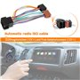 HUAREW Câble adaptateur autoradio ISO, Adaptateur de Faisceau 16 Broches, Câble adaptateur radio de voiture avec fiche ISO femel