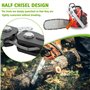 EPLZON 250 mm 3/8"LP 1,3 mm 40 maillons Chaîne de tronçonneuse Faible Rebond Chaîne de tronçonneuse compatible avec Einhell, Bos