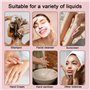 pangutheos 4 Pièces Flacon Voyage Silicone de 100 ml, Flacon Voyage Avion Réutilisable, Contenant Flacon Voyage pour Shampooing,