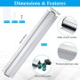 Clou de support de reçu, porte-reçu | Glissière étanche de 4 pièces pour porte-billets en aluminium | Clou de reçu en acier inox