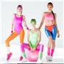 Serre Poignet Fluo Annees 80 12 Pièces Set 6 Pièces Bracelet Fluo 3 Pièces Bandeau et 3 élastiques à Cheveux Fluo Fluo Rétro Acc