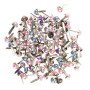AKAMAS Lot de 50 Attaches parisiennes en métal avec Perles pour Scrapbooking