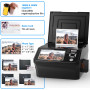 Scanner de film et de photo avec écran LCD de 5", scanner diapositive et négatif convertit les négatifs et diapositives 135/110,