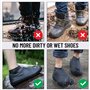 AOOTUERL Couvre Chaussure Impermeable, Réutilisables Surchaussures Impermeables Latex, chaussures de protection contre la pluie 