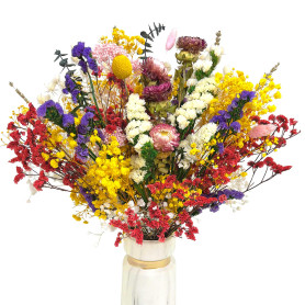 KAOHONG Bouquet de Fleurs Séchées Naturelles Vraies Naturel Fleurs Décoration pour Mariage