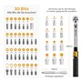 VIGRUE Clé dynamométrique pour vélo, clé dynamométrique 1/4", 5-25 Nm, précision d'erreur ±4% avec tige d'extension, joint unive