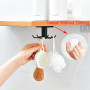 Nmgkokew Lot de 2 Porte Ustensiles Cuisine,Rotatif à 360° Support Ustensiles Cuisine,Sans Perçage Rangement Organiseur Rack avec