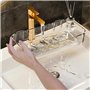 Nmgkokew Lot de 2 Etagère Douche,Panier de Douche Étagère de Salle de Bain Sans Perçage, Étagères Murales de Salle de Bain,pour 