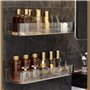 Nmgkokew Lot de 2 Etagère Douche,Panier de Douche Étagère de Salle de Bain Sans Perçage, Étagères Murales de Salle de Bain,pour 