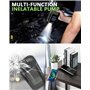 TEMOLA Gonfleur pneus voiture, Compresseur à air portatif 150PSI, Compresseur voiture avec arrêt automatique et lumière d'urgenc