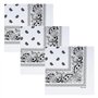 Eyeleaf Lot de 3 bandana coton 100 % banane pour femme (3