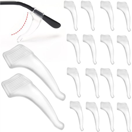 20 Paires de Coussinets Antidérapants en Silicone pour Lunettes