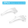 20 Paires de Coussinets Antidérapants en Silicone pour Lunettes, Crochets D'oreille pour Lunettes, Crochets Souples Antidérapant